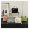 Bolsa Quadrada Acolchoada com Corrente Estilo Tweed para Mulheres 2026 Nova Versátil Mini Bolsa para Batom Bolsa Transversal de Ombro Estilo Primavera