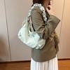 Estilo Coreano Estilo Occidental Bolso de Lazo Bolso de Mujer Elegante Plegado Bolso Nube para Viajar Gran Capacidad Hombro Cruzado de Cuerpo Bolso de Hombro Trendy