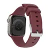 Adecuado para Apple Watch Ultra 9876543210 Generación, Correa de Silicona para Reloj de Color Sólido Estilo Hebilla de Hierro de Doble Anillo