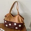 Bolsa de Axila Fresca Estilo Coreano Ruien Lançamento Outono 2026 Bolsa de Ombro Único com Sensação Relaxada Bolsa Tote Estrela de Alto Valor