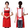 Delantal impermeable para ollas calientes, restaurantes, supermercados, restaurantes de barbacoa, impresión de té con leche, delantal de camarero, ropa de trabajo