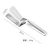 Pinza de acero inoxidable para alimentos, pan, filete frito, pescado frito, pinza de pala alargada, pinza multifunción para barbacoa de cocina, pinza para panqueques