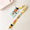 Patito molesto pato molesto caricatura conjunto de insignias de estudiante cuerda larga para colgar en el cuello tarjeta de pase Yangcheng tarjeta de acceso anti-pérdida Bada