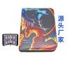 Fabricante Original Libro de Cartas Pokemon 4 Compartimentos Cremallera Hojas Sueltas Bolsa de Almacenamiento Portátil para Tarjetas Libro de Colección de Cartas Pokemon