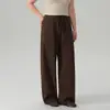 Pantalones anchos de pierna recta para tallas grandes, nuevos pantalones deportivos de chándal para mujer Otoño 2026, de cintura alta, corte holgado, pantalones de yoga casuales para personas altas