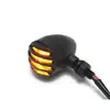 Intermitente retro para motocicleta CG125 modificado luz de giro Harley coche eléctrico 12V luz de dirección de crucero luz de valla