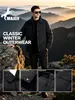 Chaqueta de Plumón de Pato Blanco Chaqueta de Plumón de Pato Gruesa para Hombre 2026 Invierno Nueva Chaqueta con Solapa Te Hace Ver Más Alto Abrigo Cálido