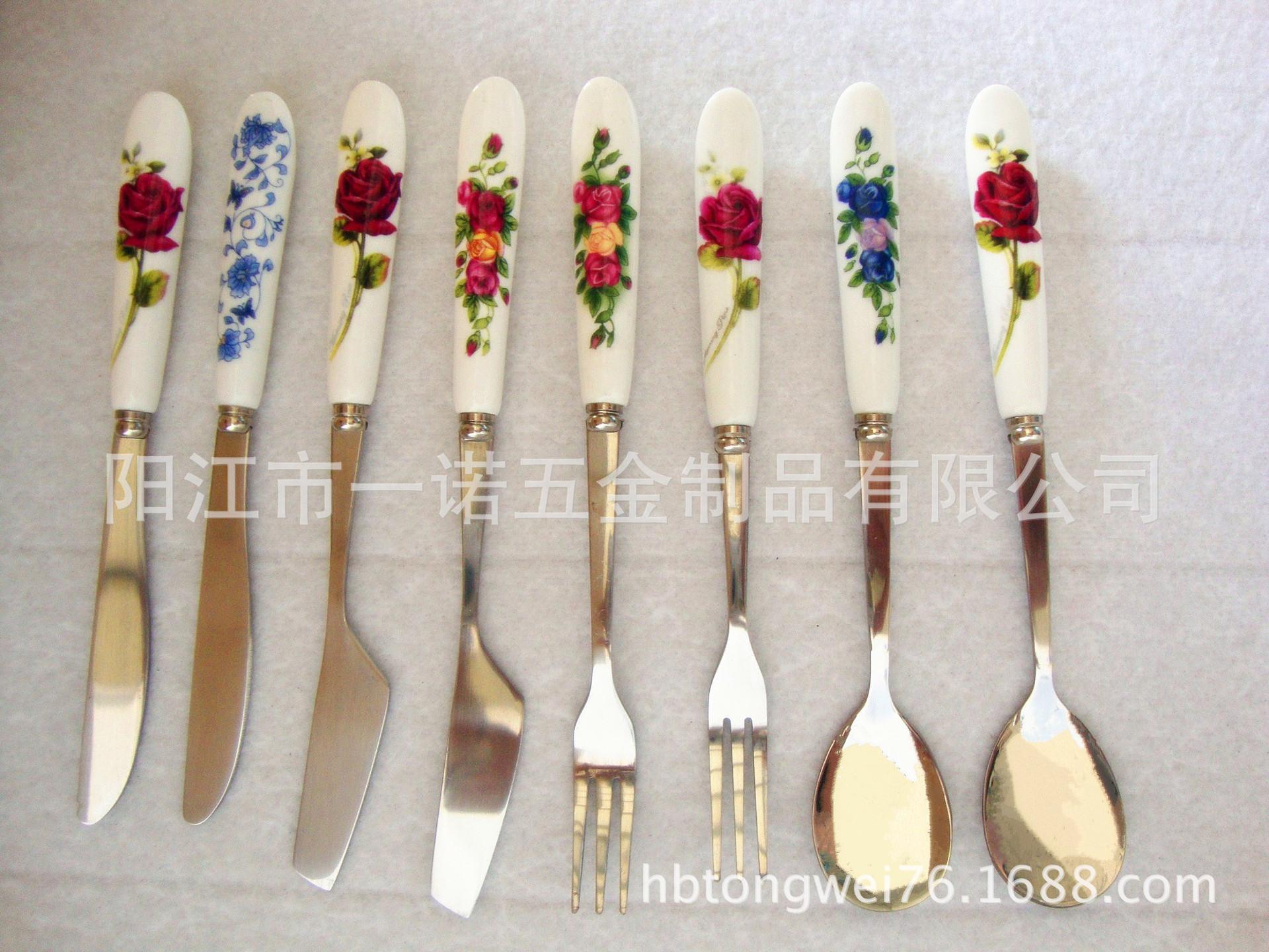 陶瓷5391勺叉长155mm,勺头宽25mm,叉子宽12mm