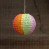Adorno Colgante Hueco Linterna de Papel Linterna de Festival de Medio Otoño Decoración Estilo Antiguo Accesorios para Fotos Linterna Portátil DIY para Niños