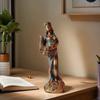 Deusa Grega da Riqueza Estátua Decorativa Presente de Inauguração Estátua da Fortuna Artesanato Ornamentos de Mesa de Escritório Feito à Mão