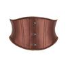 Cinturón de pez óseo marrón transfronterizo suministro sólido simple prenda exterior cintura delgada 3 hebillas 16CM sello de cintura corto de palacio