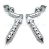 Accesorios de Modificación para Motocicleta Pedales Antideslizantes Retro Soporte de Pedal Negro Galvanizado Modificado 32mm