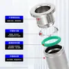 Aço Inoxidável 304 Sl6-01/02 Conector Pneumático Sa8 Cilindro Controle de Velocidade Regulação de Fluxo Válvula de Ar Válvula Borboleta 10-03