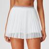 Falda Deportiva Corta Transfronteriza para Mujer, Falda Plisada con Diseño Anti-Exposición, Adecuada para Correr, Fitness, Tenis, Bádminton, Estilo Delgado de Verano