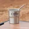 Copo de Café Americano com Logo Aço Inoxidável 304 Copo de Água ins Alto Valor de Cor Copo de Café Copo Comercial para Deficientes