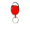 Liquidación Otoño Lluvia Metal Llavero Oval Exterior Aleación de Zinc Hebilla Fácil de Tirar Llavero Retráctil Hebilla de Cordón de Tracción