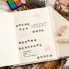 Set de Sellos de Madera del Alfabeto Inglés Estilo Ins Combinación de Sellos para Diario Transfronterizo DIY Impresión para Diario Decoración Simple