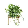 Suporte de flores para sala de estar, de chão, para varanda, uso doméstico interno, arte em ferro, de mesa, vazado, estilo creme, suporte para vaso de flores