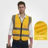 Fabricante de chalecos reflectantes ropa protectora de seguridad chaleco ingeniería de tráfico fluorescente trabajadores de saneamiento ropa reflectante montar