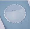 Cristal diy resina epoxi molde de silicona irregular plato de fruta rectangular redondo irregular mesa joyería plato de fruta
