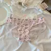 Dropshipping Calcinhas Americanas Doces e Picantes Sutis de Cintura Baixa Puro Desejo para Meninas com Laço Fundo de Algodão Fofo Calcinhas Triângulo