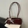 Bolso Nuevo Sencillo, Bolso Nuevo Estilo Baguette, Bolso de Hombro Versátil Nuevo para Mujer, Bolso de Brazo con Lazo