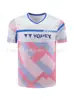 Nuevos uniformes de bádminton de verano YY para hombres y mujeres, de manga corta, secado rápido, transpirables, tops deportivos, compra al por mayor con impresión disponible