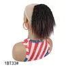 Cola de caballo de peluca europea y americana para mujer, cabello corto de fibra química, permanente de maíz, cola de caballo con cordón, comercio exterior, cola de caballo esponjosa y rizada con cordón