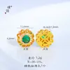 Preço original 4,38 yuans, liquidação com prejuízo, sem trocas ou devoluções, estoque em tempo real, espaçadores em formato de flor com incrustação de diamantes verdes