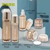 Set de Botellas Cosméticas de Plástico Dorado Botella de Crema Acrílica 30ml60ml100ml Botella de Loción Botella de Esencia