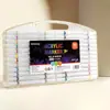 Marcadores Acrílicos de Doble Punta y Doble Color para Niños, Impermeables, Capas de Color, No Corren, Plumas Resaltadoras Coloridas, Set de Caja de Regalo