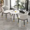 Balcón Ocio Mesa y Silla Pequeña de Doble Capa Celebridad de Internet Mesa de Café y Silla Simples Modernas Combinación Hotel Una Mesa y Dos Sillas Traje de Tres Piezas