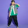 Traje de Hip-Hop para Niños Ropa de Presentación para Niño Hip-Hop Hip-Hop Ropa de Presentación para Niños Camiseta Holgada de Verano