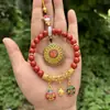 Venta al por mayor del Fabricante: Colgante para Coche de Arena Púrpura Cinabrio Bebé Buda Cinco Bendiciones, Gato de la Suerte de Arena Roja Cinabrio, Cerdo de la Suerte, Colgante para Coche de Loto