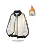 2026 HW26970 Forrado de Felpa Base Blanca Mismo Color Mismo Color Cardigan con Capucha S-5X HW261187-Especial P42