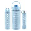 Vaso de agua de gran capacidad unisex vaso con boquilla botella de agua para exteriores botella de agua deportiva vaso de plástico resistente a altas temperaturas juego de tres piezas