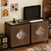 Soporte ODM OEM Caja de Almacenamiento Plegable Hogar Sala de Estar Gabinete de Bocadillos Gabinete de Almacenamiento Caja de Almacenamiento para Ropa Gabinete de Almacenamiento