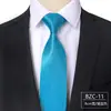 Corbata de poliéster para hombre de 8 cm con cremallera, satinada, color liso, fácil de poner, Corbata perezosa para mujer, Ropa formal de negocios, Profesional