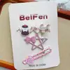 Conjunto Fofo de Presilhas de Cabelo Estrela de Cachorrinho Desenho Animado para Meninas Presilhas para Franja Presilhas para Cabelos Rebeldes Presilhas Laterais para Crianças Acessórios de Cabelo