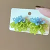 Pendientes de Borla Florales de Cuentas de Colores para Mujer 2025 Nuevas Explosiones Pendientes Atmosféricos Pendiente de Chica Dulce de Principios de Primavera