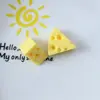 Queso Amarillo Queso Crema Gel DIY Carcasa de Teléfono Móvil Taza para el Cabello Llavero Adornos para Coche Joyería de Resina Accesorios Material