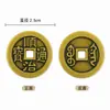 Adornos de monedas de cobre estilo antiguo, monedas de Cinco Emperadores engrosadas, monedas de cobre para protección de umbral de puerta, monedas de paz Kangxi, Qianlong, Shunzhi