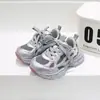 27-37 Superficie de Cuero Suela Ligera de EVA Zapatos Deportivos para Niños Medianos y Grandes Zapatos Modernos para Niños Zapatos Casuales para Niñas Zapatos Tipo Papá 6543