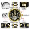 Reloj AIYISHI AIYISHI 8106 para hombre, de negocios, mecánico automático, resistente al agua, Tourbillon hueco, reloj de pulsera para hombre