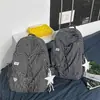 Mochila simple de color liso estilo coreano para mujer, diseño de nicho, mochila escolar estudiantil de gran capacidad, mochila casual moderna y versátil