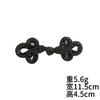 Hebilla de cristal tejida a mano, botón de cristal de trébol blanco y negro, accesorio para cheongsam hanfu, hebilla decorativa.