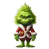 Adornos creativos de dibujos animados del Grinch para Navidad, nuevos, transfronterizos, decoraciones para árboles de Navidad, acrílico