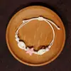 Jingdezhen Navidad Pulsera de Cuerda Trenzada de Cerámica Pulsera de Trébol de Cuatro Hojas Joyería Artística Hecha a Mano Venta al por Mayor Pulseras de Cerámica para Atracciones Turísticas