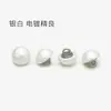 Botones de hongo perla blanca, cuentas de algodón, nuevos botones estilo chino para cheongsam y Hanfu, botones metálicos para abrigo de suéter de lana