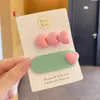 Pinza de Nube para Niña Estilo Coreano Simple de Tela Lunares Pinza BB para Parte Trasera de la Cabeza o Flequillo